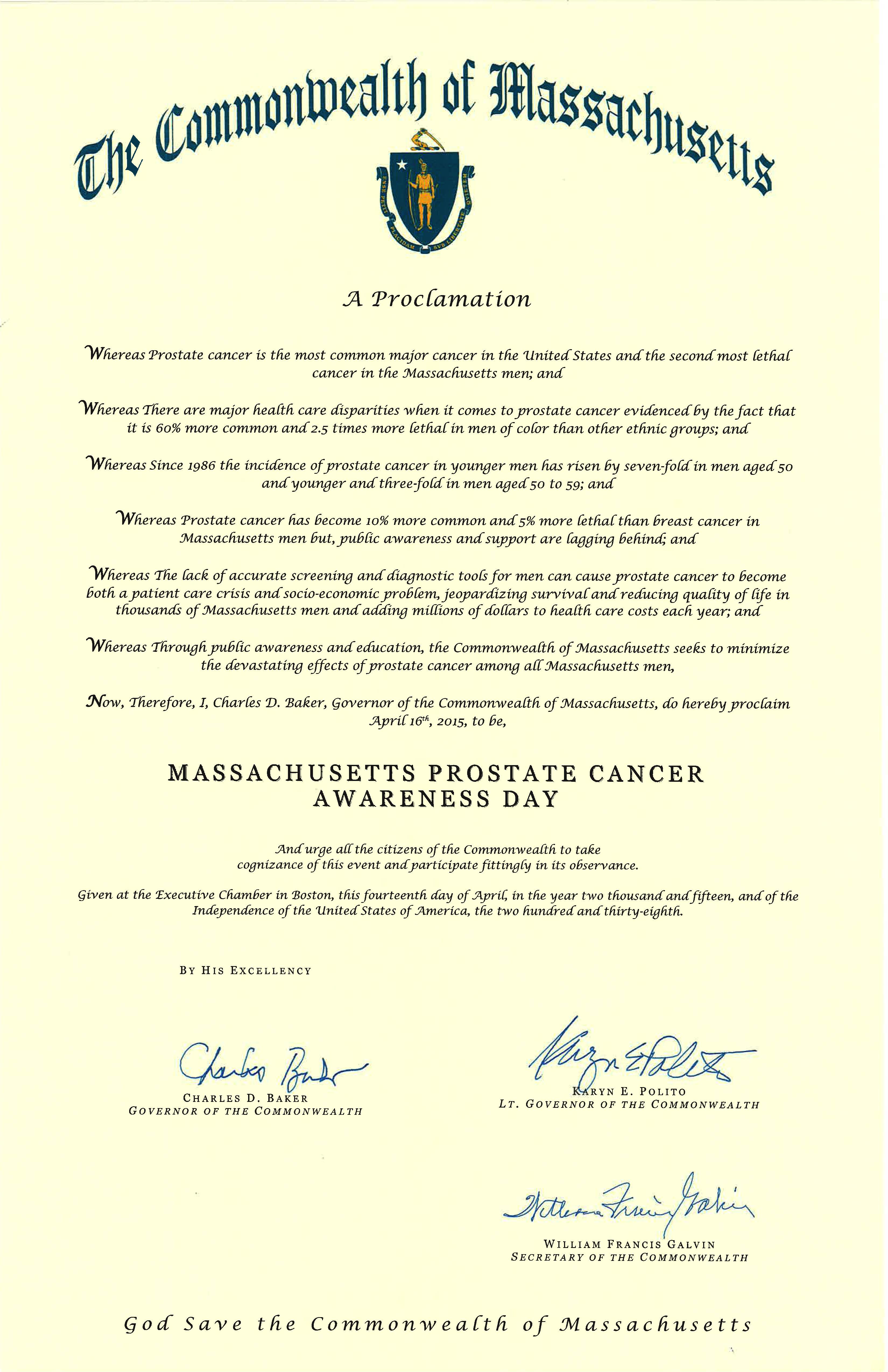 Prostate Cancer Awareness Day 2015 Proclamations – AdMeTech