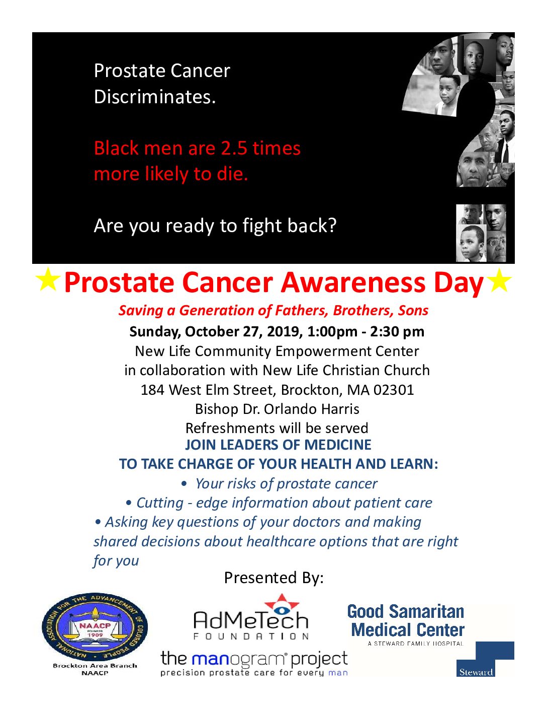 Community Workshops: Prostate Cancer Awareness for High Risk Men | AdMeTech